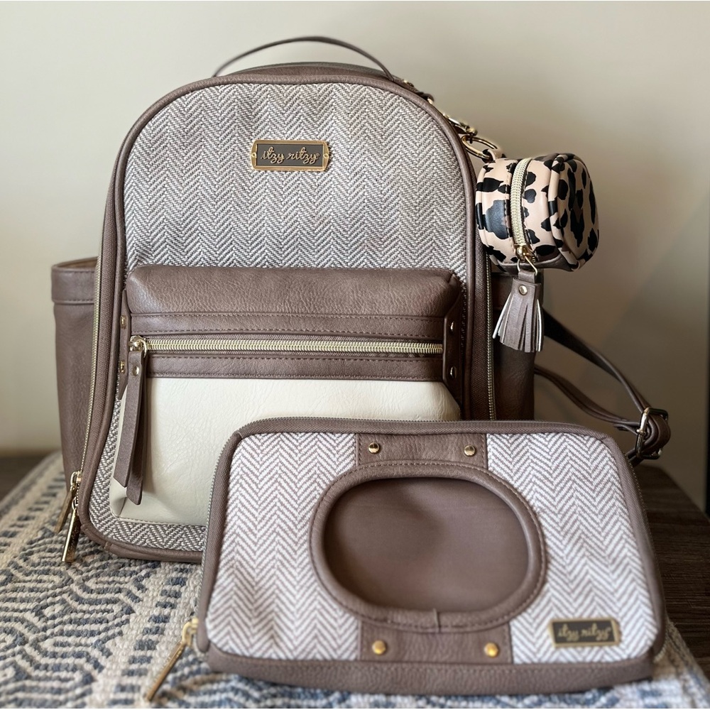 *Bundle* ITZY MINI PLUS™ DIAPER BAG, DIAPER BAG CHARM POD & WIPES CASE